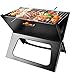 Portable Charcoal Grill, Moclever Space-saving & Foldable BBQ Barbecue Grill, Large Grilling Surface and Capacity Grill for Camping, Travel, Garden, Outdoor Portable Charcoal Grill, Moclever Space-saving & Foldable BBQ Barbecue Grill, Large Grilling Surface and Capacity Grill for Camping, Travel, Garden, Outdoor