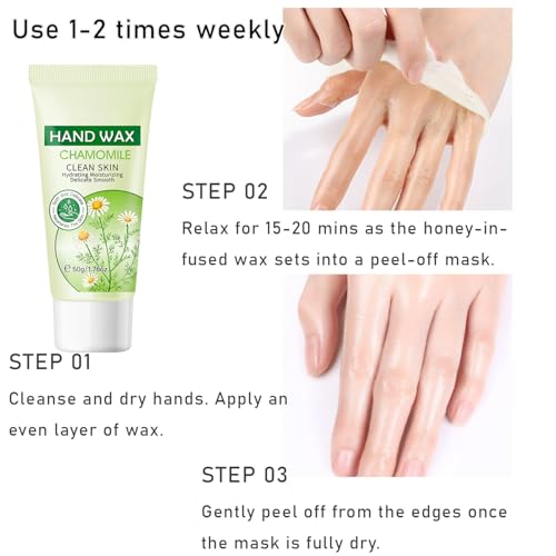 Grospe Smoothing Peel Off Hand Mask - 1.7oz Moisturizing & Exfoliating Hand Care with Natural Botanical Extracts, Nourishing Formula for Soft, Smooth Skin (Chamomile) - Image 5
