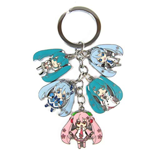 WinVI Hatsune Miku Metal Charm Keychain Keyring (Hatsune2)