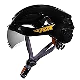 FINYQBET Casco para Bicicleta MTB Ajustable para Adultos 56-60 cm, Ultraligero 300 g, 20 Ventilaciones, Gafas Magnéticas...