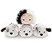 Disney 101 Dalmatians ''Tsum Tsum'' Mini Plush Collection - 3 1/2'' Cruella De Vil plus Rolly, Lucky, and Patch Dalmations