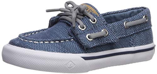 Sperry Boys Bahama Jr Boat Shoe, Blue, 6 M US Toddler