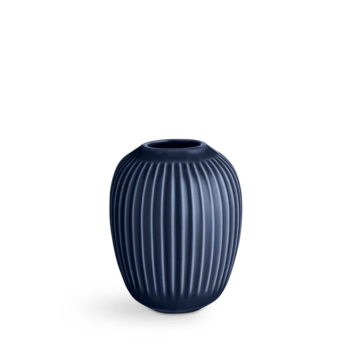 HAK KÄHLER 693300 Vaso In Ceramica Collezione Contur – Blu Laser, Opaco, Altezza 14 Cm
