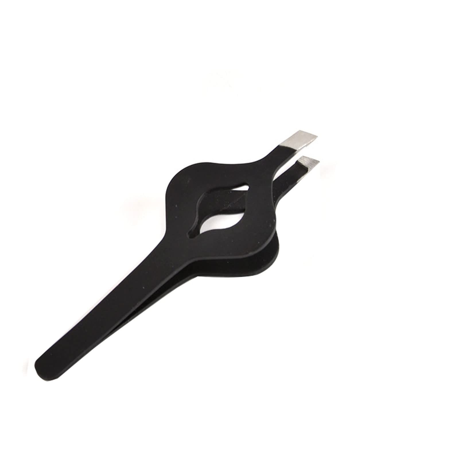 JINGYAN Pęsety Slant Tip Hair Removal Tweezers Stainless Steel Slanted Flat Point Professional Eye Brow