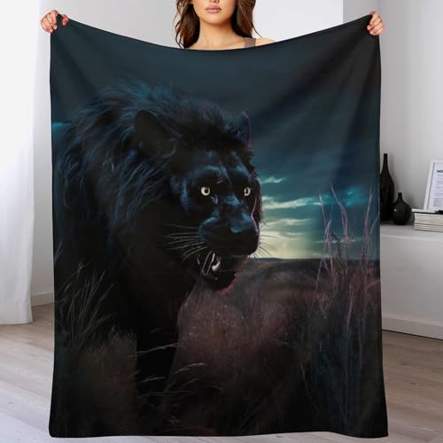 Couverture douce lion et moelleuse pour des nuits sereines - 2