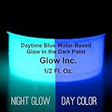 Glow Inc. Daytime Blue Glow in the Dark Water-Based Paint (1/2 Fluid Ounce)