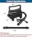 Artigarden Electric Air Pump Portable 460W Quick-Fill Air Pump Air Flow 45CFM 2.1PSI with Hose 5 Nozzles 120V AC Inflator Deflator Pump for Air Mattress Air Bed Inflatable Cushion Boat Swimming Ring