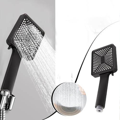 Regadera manual con 6 modos de spray, alta presión y ahorro de agua miniatura 2