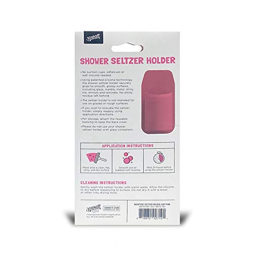 30 Watt, Slim Can Hard Seltzer Holder | Original Portable Alcohol Shower Drink Holder, Sparkling Alcoholic Drinks (12Oz Can) | Patented Silicone Grips Any Shiny Surface, No Sticky Adhesive #TOP6