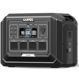 OUPES Mega 1 Portable Power Station, 1024Wh LiFePO4 Battery w/ 4 2000W AC Outlets, Fast Charge 0-80% in 36 Min, Expandable to 5kWh, UPS, Solar Generator for Home Backup, Camping (Solar Panel Optional)