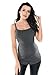Purpless Maternity Pregnancy Nursing Cami Drop Down Clips Bust Support Camisole Vest Top Pregnant Breastfeeding Women 8028 (12, Graphite Melange)
