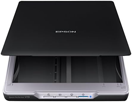 Epson Perfection V19 Color Photo & Document Scanner with scan-to-cloud & 4800 dpi optical resolution , Black