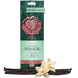 PREMA VANILLA Madagascar Vanilla Beans, Grade A Bourbon Pods For Making Vanilla Extract, Good For Cooking And Baking, Rich and Intense Aroma, Pack of 2 Beans Plus 1 Gift Bean