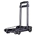 Minisize Folding Luggage Cart with 2 Wheels Lightweight Plastic Luggage Trolley Office Hand Truck for Shopping Travel Camping and School Use Trolley,L12.6 x W9 inch.Maximum Load 66Lbs