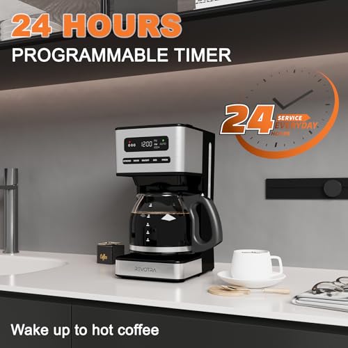 12-Cup Silver/Black