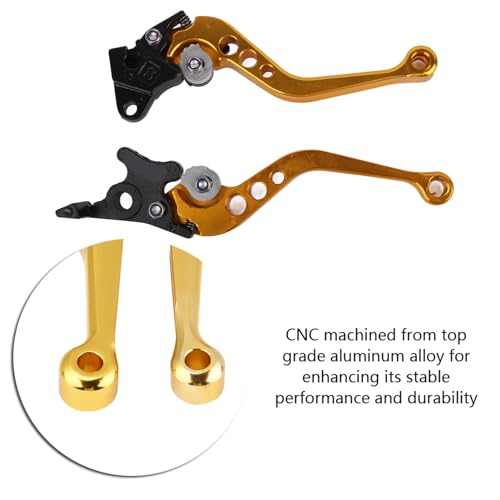 Yctze Emmo Universal Brake Lever - Leva Freno Frizione, Leva Leva Freno A Tamburo Frizione In Alluminio Cnc Per Universale(Oro)