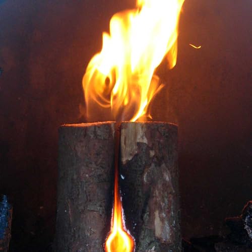 Schwedenfeuer Baumstammfackel Big XXL 50-60 cm Höhe, 15-20 cm Durchmesser