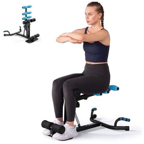 MERACH Deep Squat Machine, Adjustable Glutes Trainer Machine, Core Leg Push Up Workout Machine for Home Gym Cover