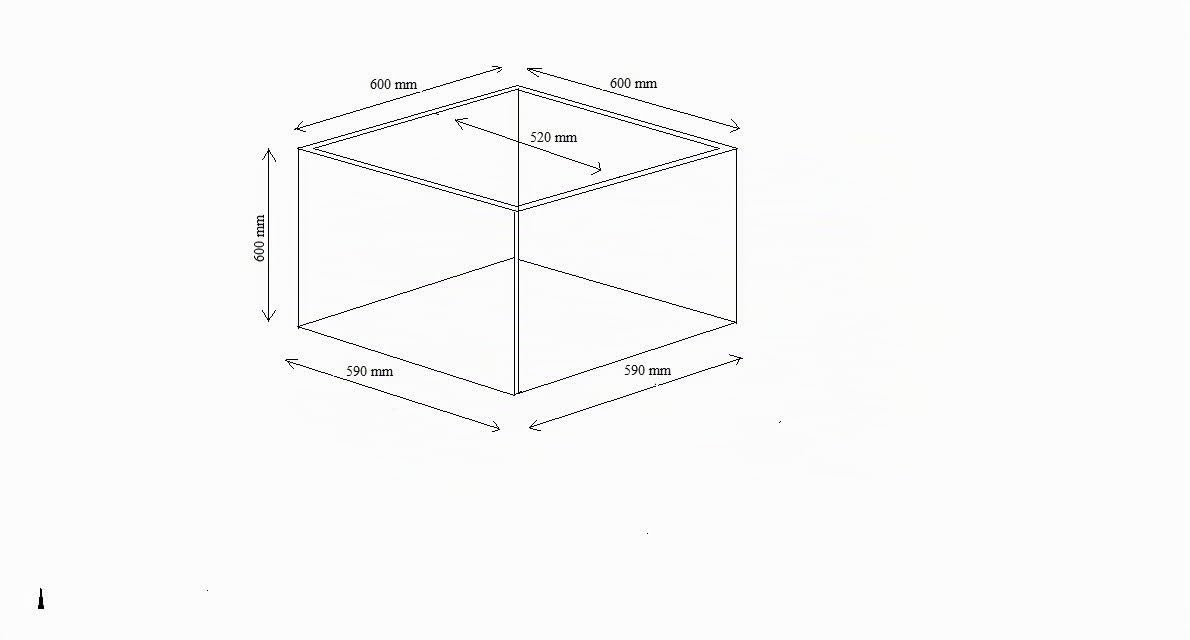 Pflanzkübel für Rollen aus Fiberglas in schwarz-anthrazit - Größe (LxBxH): 60x60x60 cm