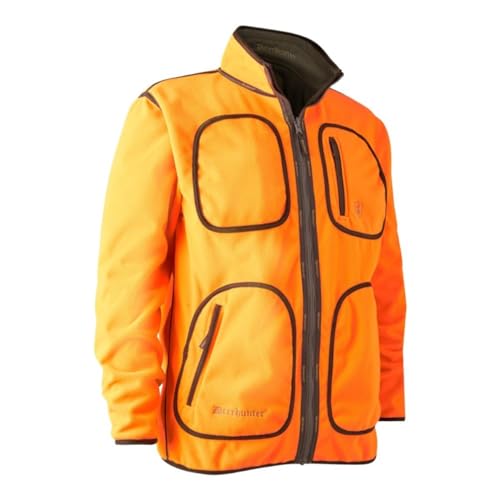 Deerhunter Wildhüter Bonded Fleece Jacke - Reversible orange