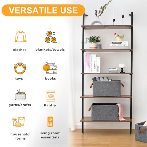 Image of CoolLeaf SB-G4 Wardrobe Organizer for Clothes with Metal Frame, Extra Large Clothes Organiser for Wardrobe, Durable 600D Oxford Fabric Cupboard Organizer for Clothes Pants Shirts Saree(27Ltr*4, Grey)