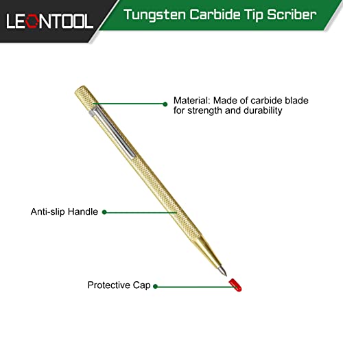 Leontool Glass Cutter Tools Kit Include Glass Running Pliers Grozer Pliers 2 Pairs Replacement Rubber Tips 3 Size Cutter Head Oil Dropper Engraved Pen Screwdriver Storage Bag Glass Cutting Tool Kit #TOP3
