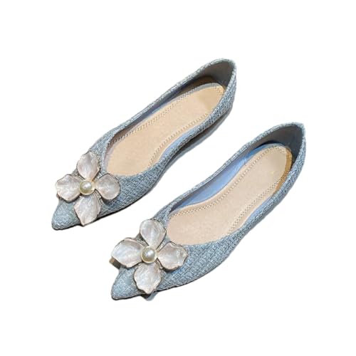 Women Flower Flats Shoes Girls Fashion Casual Elegant Style Slip On Shoes
