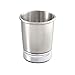 iDesign York Metal Tumbler, Makeup Brush Toothbrush Holder for Bathroom, Countertop, Desk, Dorm, College, and Vanity, 3.25