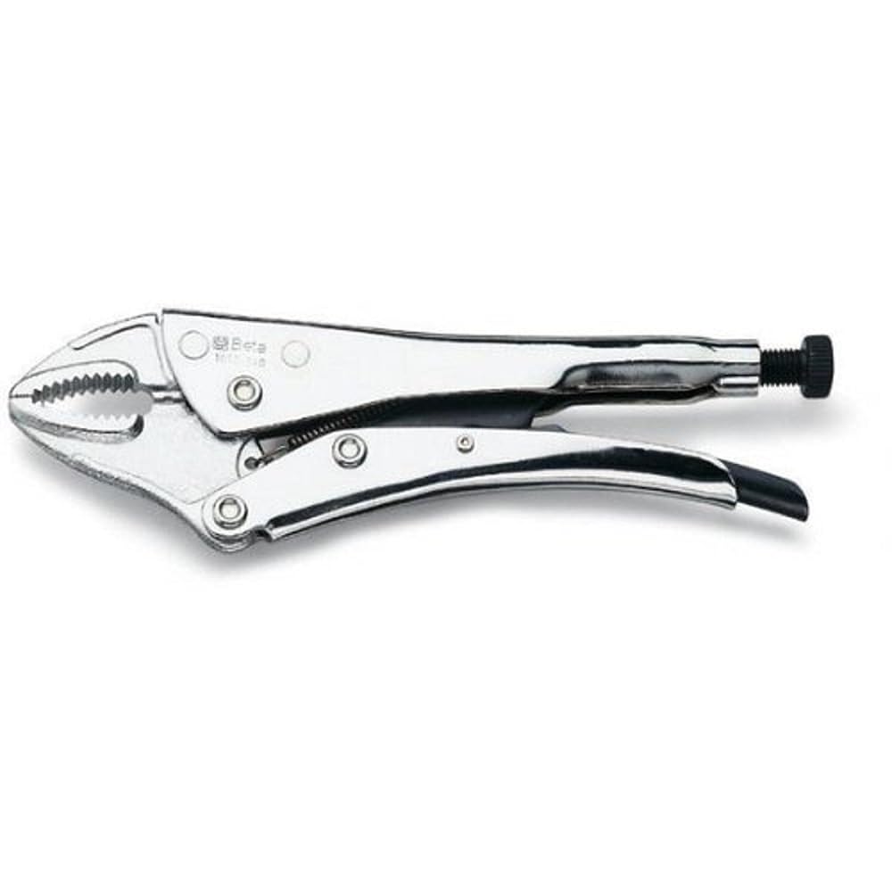 BETA - Pinza Regolabile Autobloccante 140 mm con Ganasce Concave Cromate, Pinza Grip Professionale per Serraggio Tubi Bulloni e Componenti Officina Meccanica Manutenzione Tecnica, 1052 140