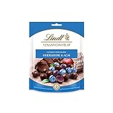 Lindt Sensation Fruit Heidelbeere und Acai | 150g feinherbe Schokolade | Dunkle Schokolade-Kugeln mit einer fruchtig-weichen Füllung