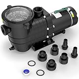 Seeutek 2.0 HP Pool Pump Above Ground and Inground,6900 GPH Powerful Self Primming Swimming Pool Pumps with Strainer Filter Basket,Upgraded 110V/220V Dual Voltage, 60HZ Silent Operation