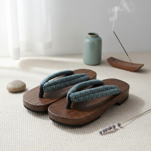 Sandalias Geta de madera para usar en el hogar y relajarse al estilo tradicional japonés 7