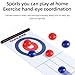 Compact Tabletop Curling Game for 2 Kids, Roll Up Large Mat for Realistic Indoor Fun, Family Curling Game, for Home Outdoor Play