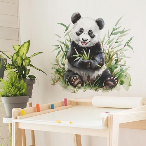 Vinilos decorativos Achang panda acuarela para pared miniatura 6