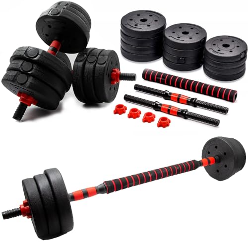 2er-Set-Hanteln-Zement-Bitumenhanteln-2in1-Set-Kurzhanteln-2-x-10kg-oder-Langhantel-20kg-Gewichte-Hantelset-mit-4-Sternverschluesse-fuer-Krafttraining - sparfuchs24.io – Top Angebote, Tests & Preisvergleiche