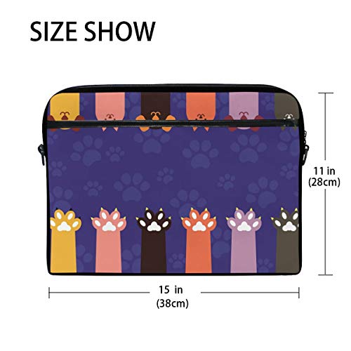 Sacoche ordinateur 14-15.4" pattes de chien protégeant des chocs - 2