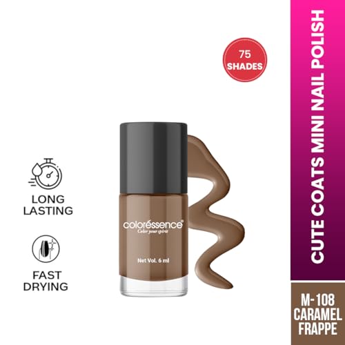 Image of Coloressence Cute Coats Long Lasting Nail Paint | Chip Resistant | Quick Dry | One Swipe Application | Toxin Free|Orchid Love-6ml