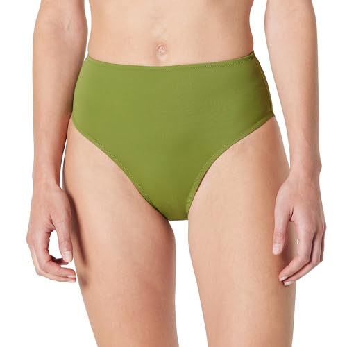 Amazon Essentials Womens High Waist High Leg Bikini Bottom Olive 10