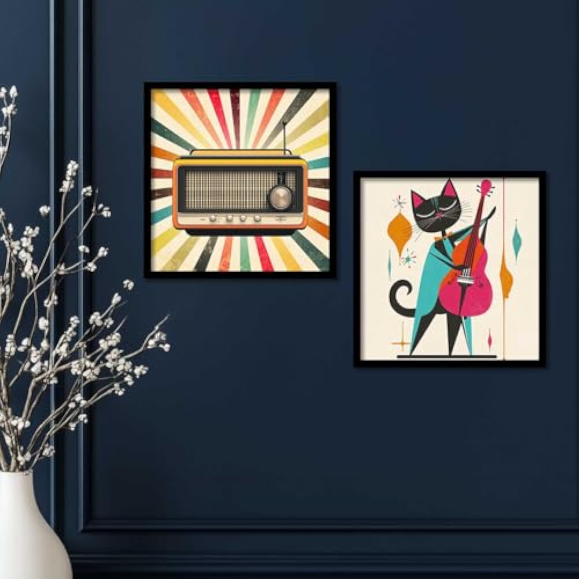 Music Wall Art Painting, Modern Frames for Home Décor