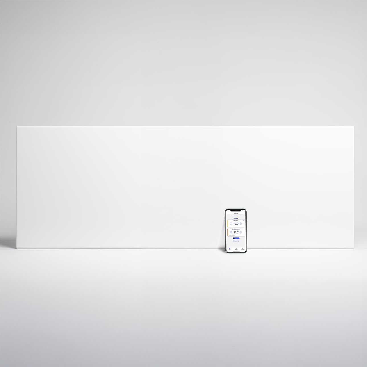 Adax Neo Compact – inteligentny grzejnik elektryczny Wifi – 2400 W, biały, ogrzewanie elektryczne do montażu na ścianie, konwektor ścienny, 420 mm, sterowanie smartfonem, termostat z wyświetlaczem LCD