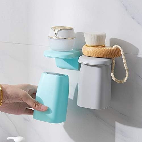 4PCS Magnetic Suction Cup Wall Mounted Toothbrush Rack Brushing Cup Washing Cup Toothbrush Holder