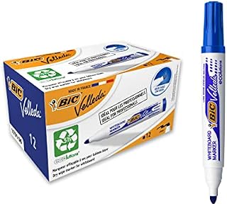 BIC Marker suchościeralny Velleda 1701 ECOlutions okrągła końcówka niebieski, opakowanie 12 szt