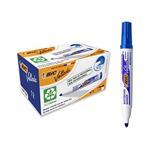 BIC Velleda Ecolutions 1701 Rotuladores de Pizarra Azul (12 Unidades) Cover
