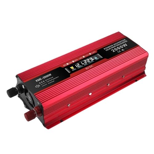 Onduleur voiture 48v 220v 2000w pour charger vos appareils sur la route