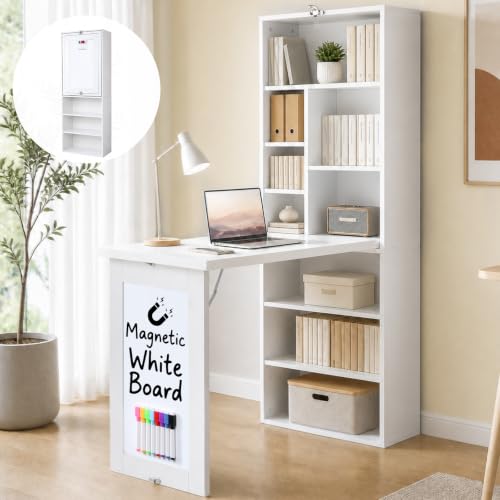 RUNSUNSPRI Fold Out Murphy Desk