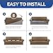 KEKUOU Stretch Single Sofa Slipcover 1 Piece Couch Sofa Cover (31
