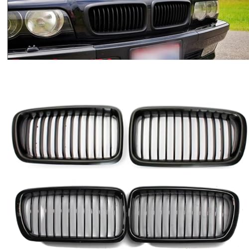 Grille de calandre à lamelles simples pour radiateur de BMW Série 7 E38 - 3