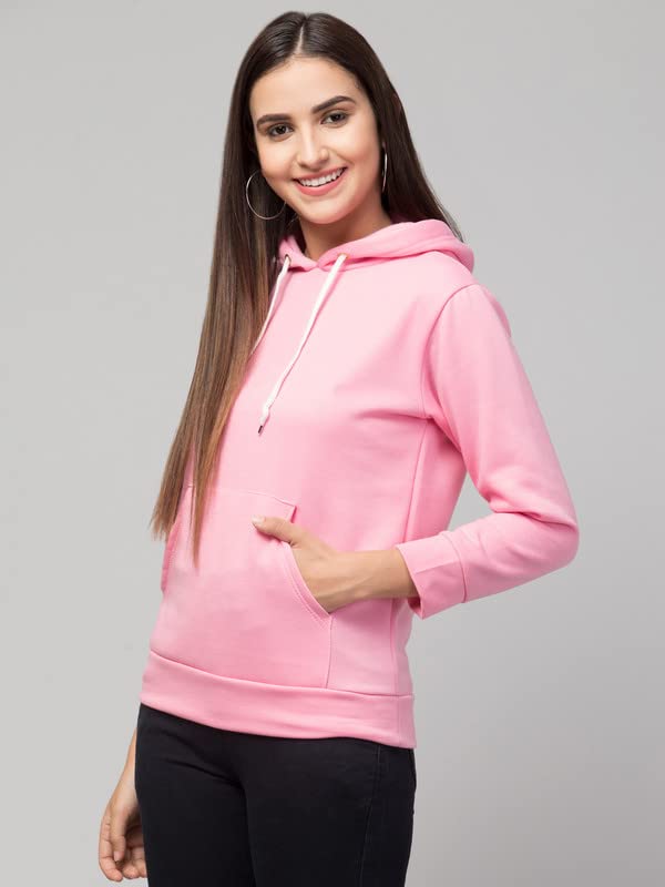 Image of Women's Fleece Plain Hoodie
