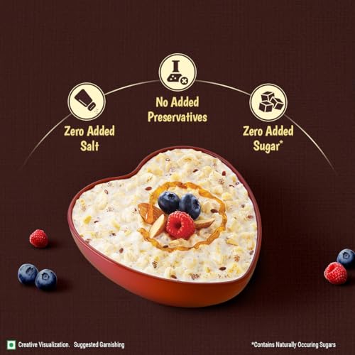 Image of Saffola Oats Multigrain | 480g | 5 Super Grains-Rolled Oats, Ragi, Quinoa, Jowar, Barley | Helps Reduce Cholesterol, Helps Manages Weight, Reduce Risk of High BP, Aids Digestion (Pack of 3)