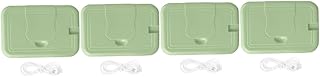 ibasenice 4Pcs Toalhitas De Viagem Toalhitas De Viagem Toalhitas Portáteis Toalhitas De Fraldas Aquecedor De Fraldas Dispensador De Toalhitas Húmidas Porta Toalhitas Húmidas Porta Toalhitas